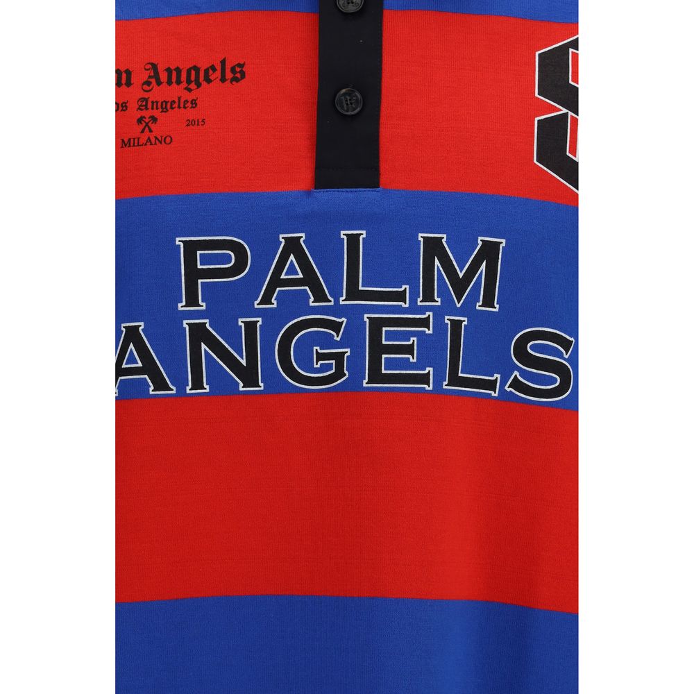Palm Angels Mehrfarbiges Polohemd aus Baumwolle-3