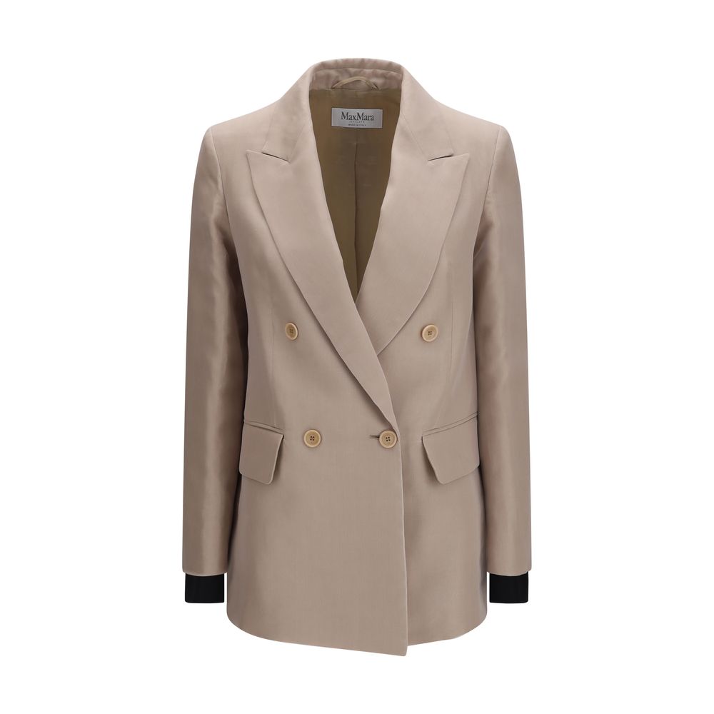 Max Mara Beige Seidenkleidung-1