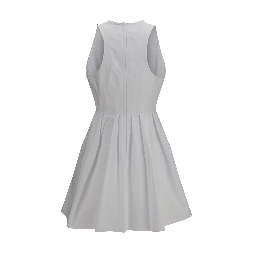 Max Mara Weißes Baumwoll-Freizeitkleid-2