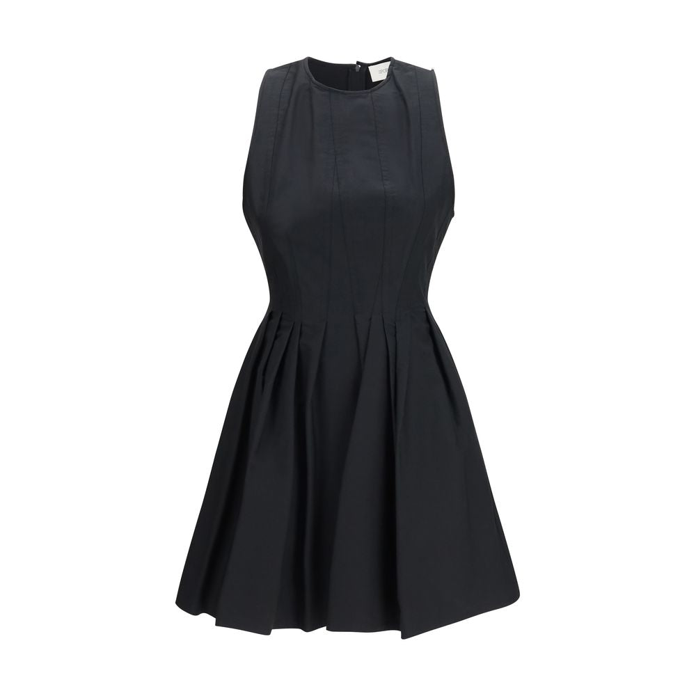 Max Mara Schwarzes Baumwoll-Freizeitkleid-1