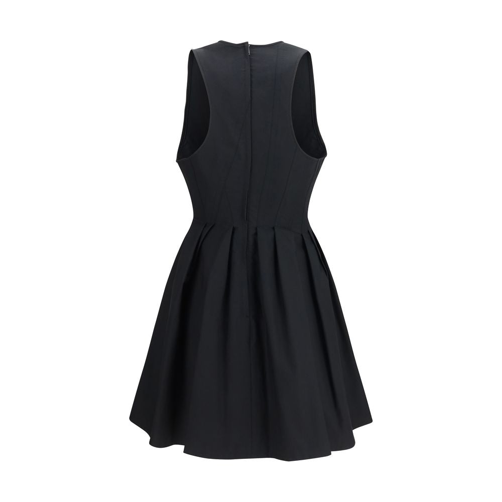 Max Mara Schwarzes Baumwoll-Freizeitkleid-2