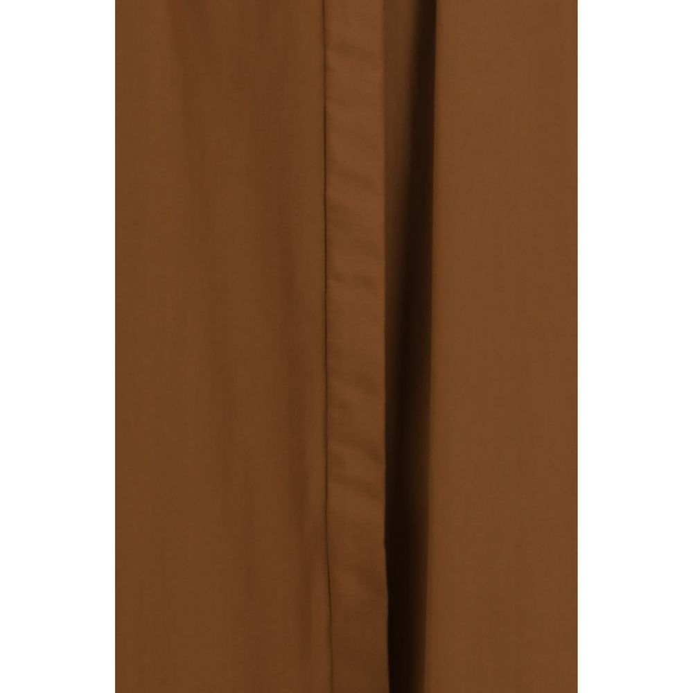 Max Mara Braunes Baumwollkleid für die Freizeit-3