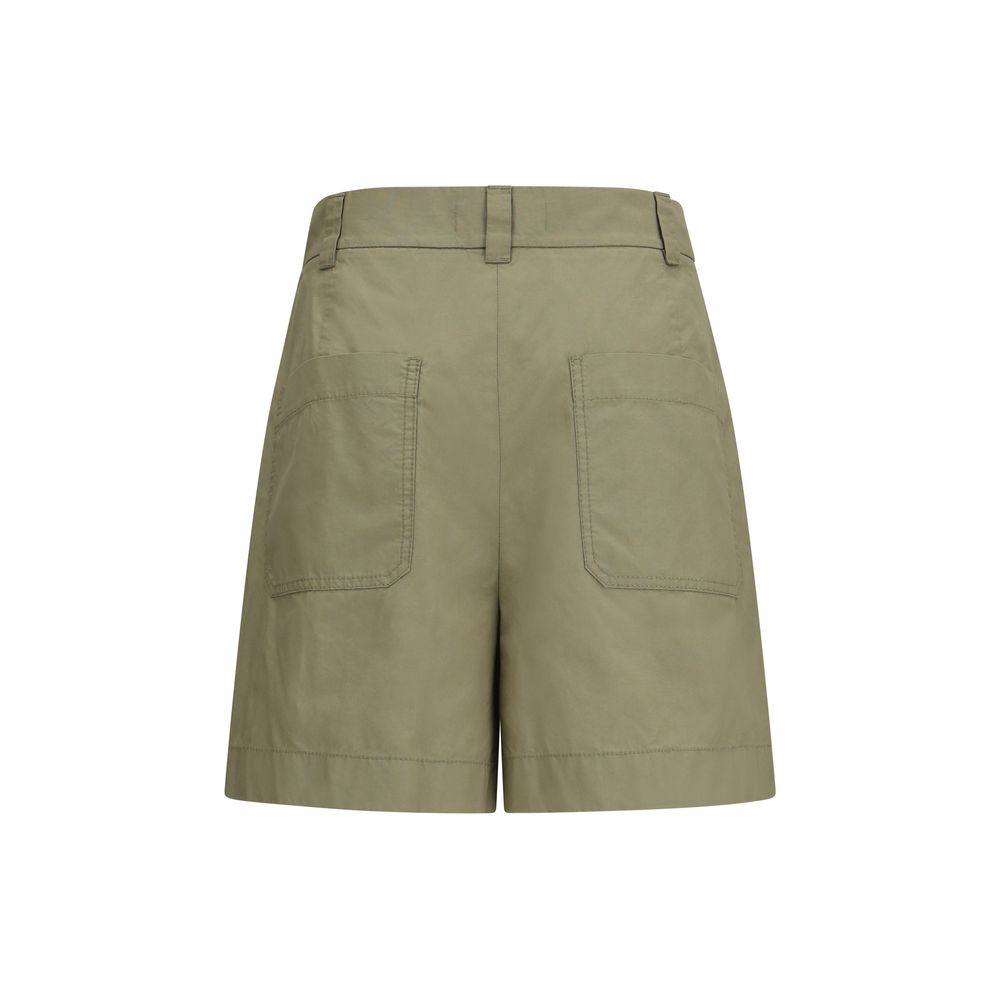 Max Mara Zweifarbige Baumwoll-Bermudashorts-2