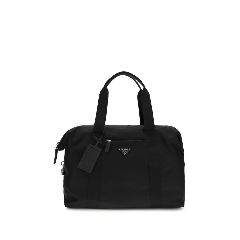 Prada Schwarze Gepäck- und Reisetasche aus recyceltem Polyamid-1