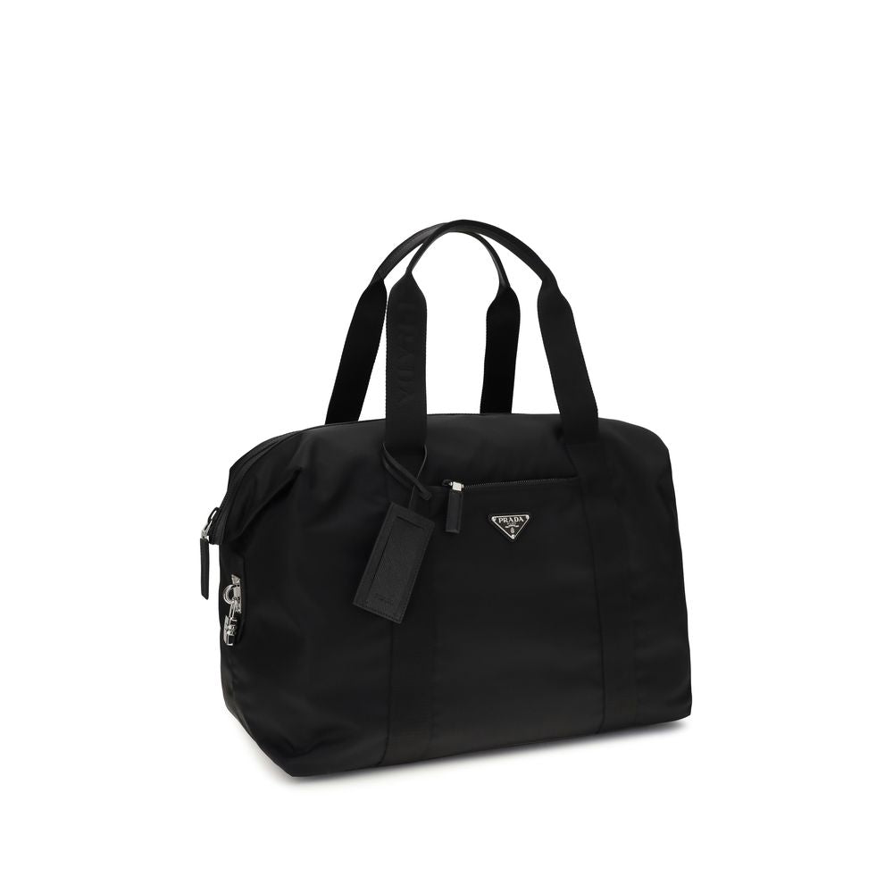 Prada Schwarze Gepäck- und Reisetasche aus recyceltem Polyamid-2