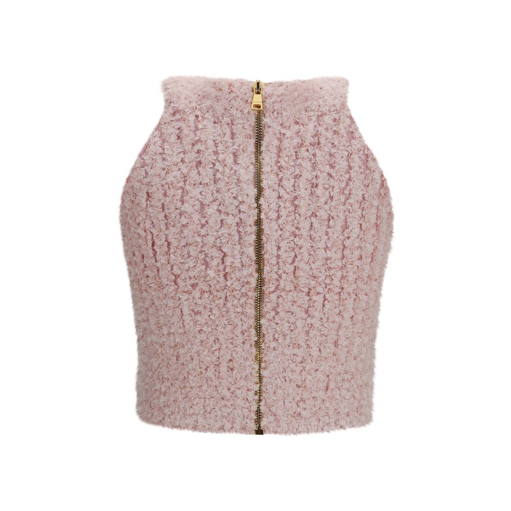 Balmain Ärmelloses T-Shirt aus Viskose in Multicolor-2