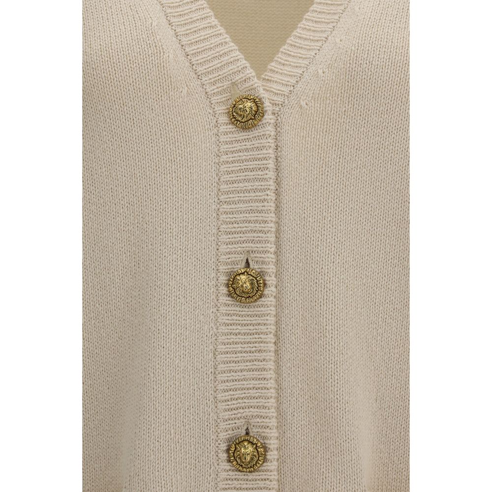 Balmain Beige Cotton Cardigan-3