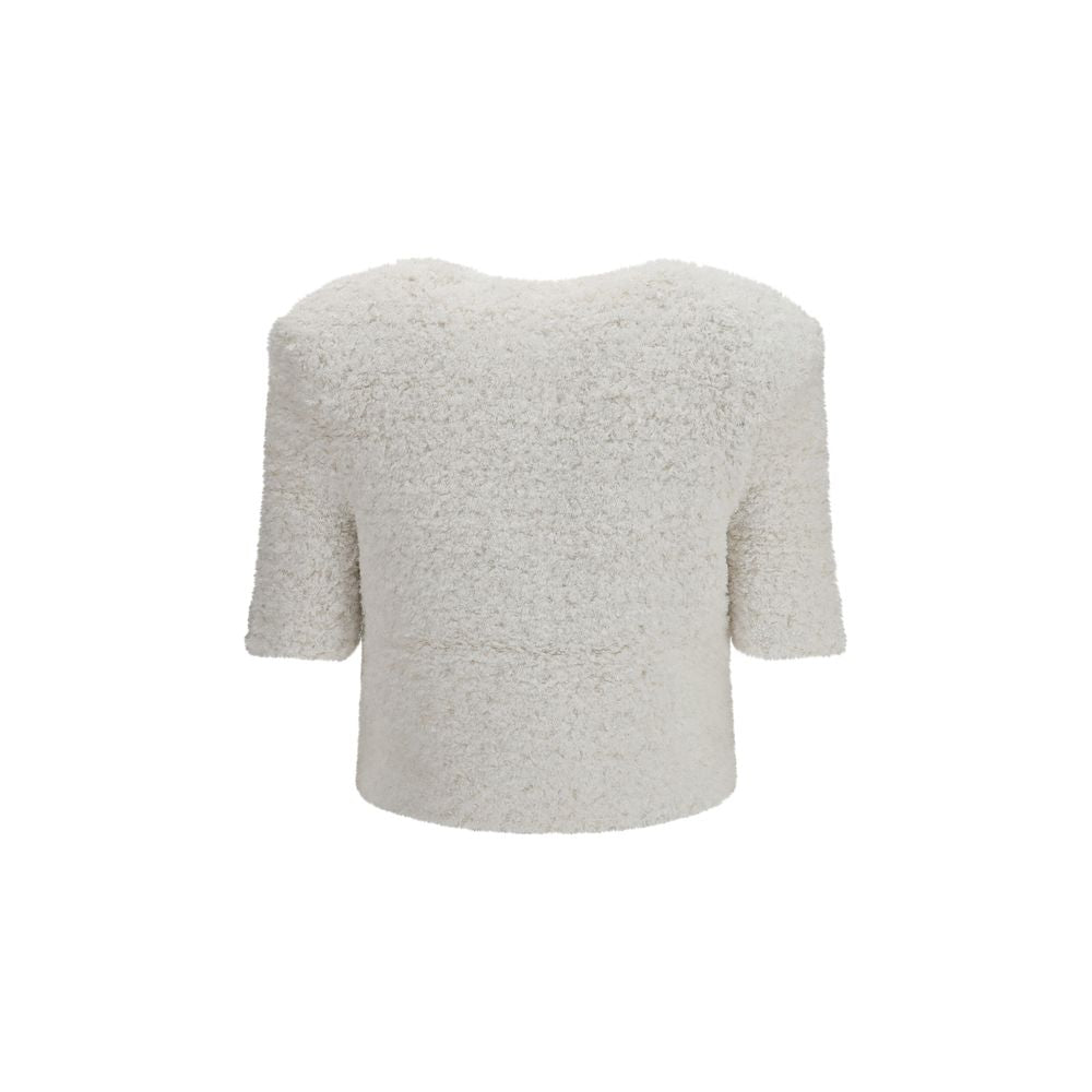 Balmain Weiße Strickjacke aus Polyamid-2