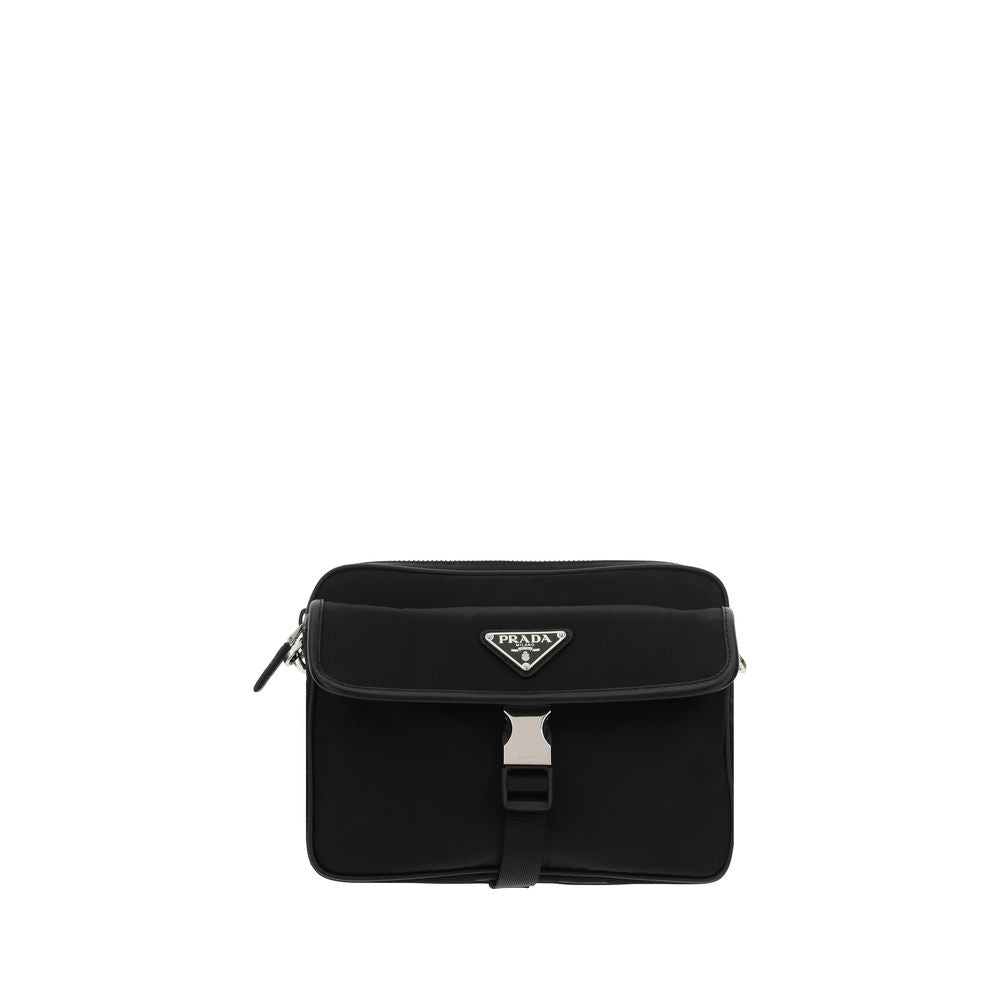 Prada black shoulder bag made from recycled polyamide-1