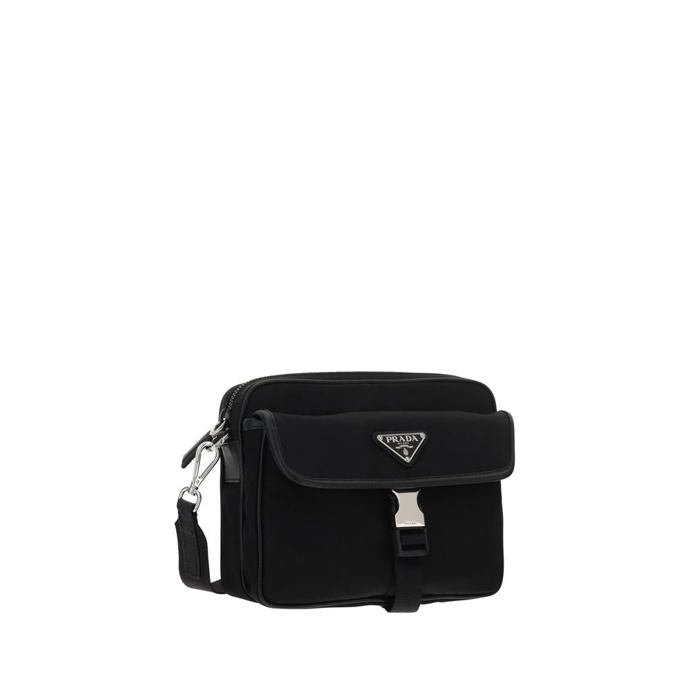 Prada black shoulder bag made from recycled polyamide-2