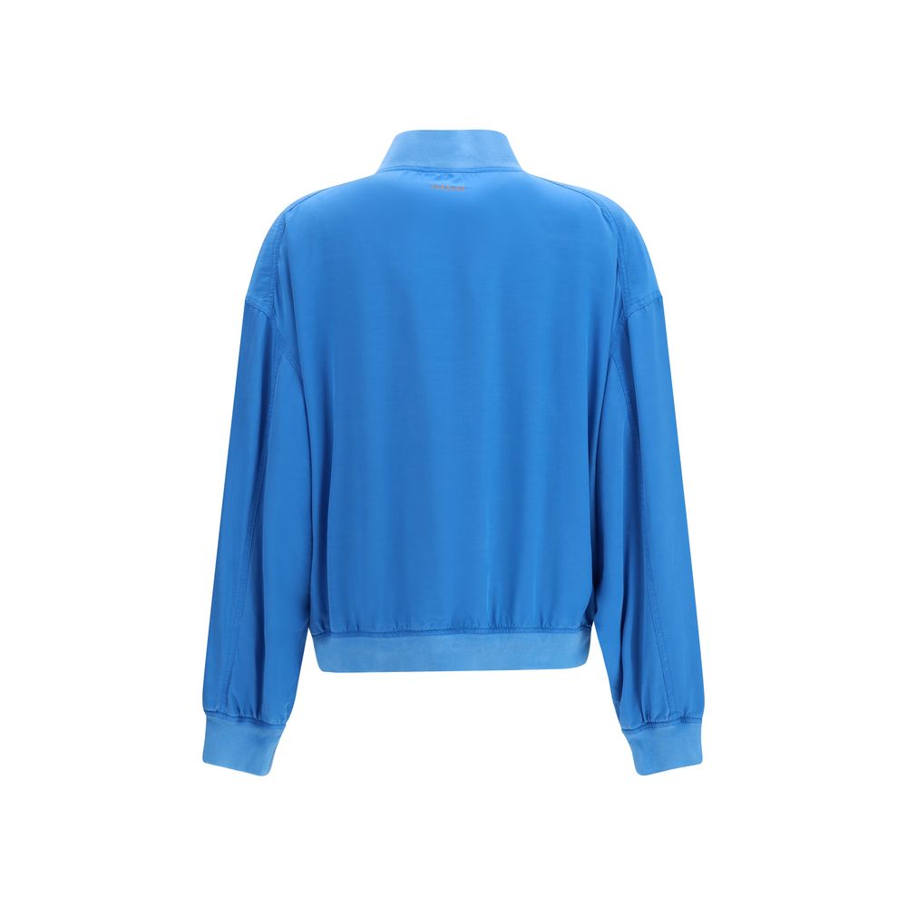 Versace Blaue Seidenkleidung-2