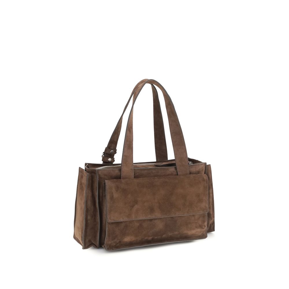 Miu Miu Braune Kalbsleder Bos Taurus Schultertasche-3