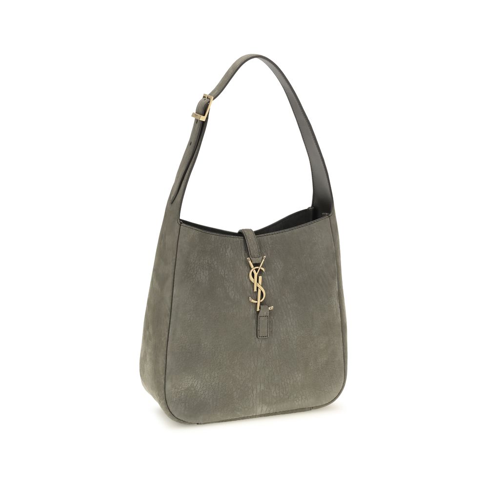Saint Laurent Graue Bos Taurus Kalbsleder Schultertasche-2