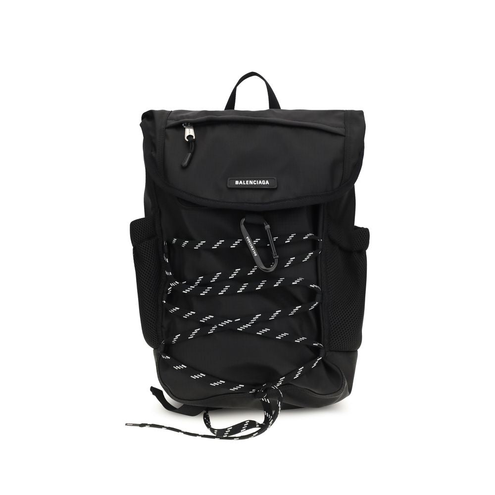 Balenciaga Schwarzer Nylon-Rucksack-1
