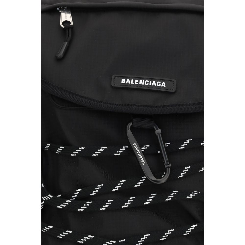 Balenciaga Schwarzer Nylon-Rucksack-3