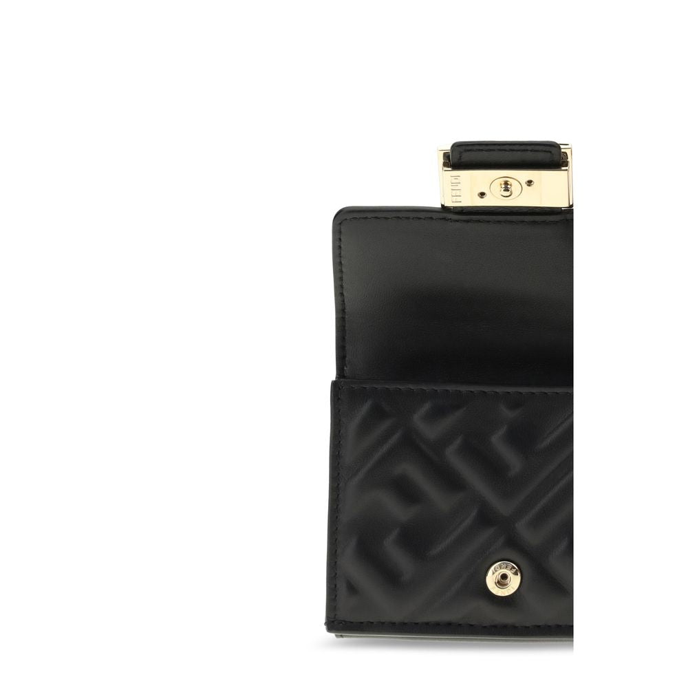 Fendi Schwarzes Lamm Ovis Aries Aries Portemonnaie-3