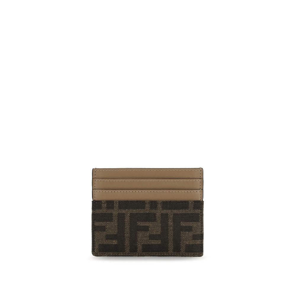 Fendi Braunes Portemonnaie aus Polyester-2