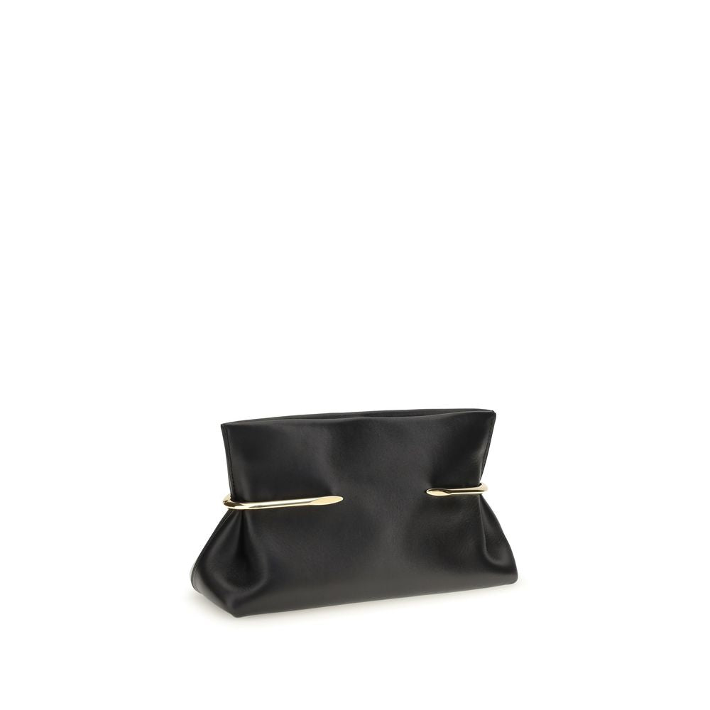 Givenchy Schwarze Clutch aus Nappaleder / Kalbsleder-3