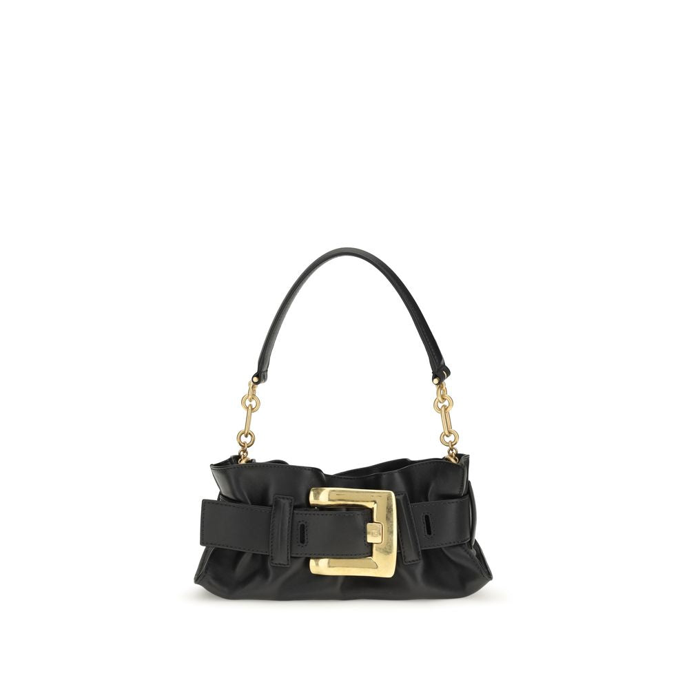 Balmain Black Bos Taurus Calfskin Shoulder Bag-1