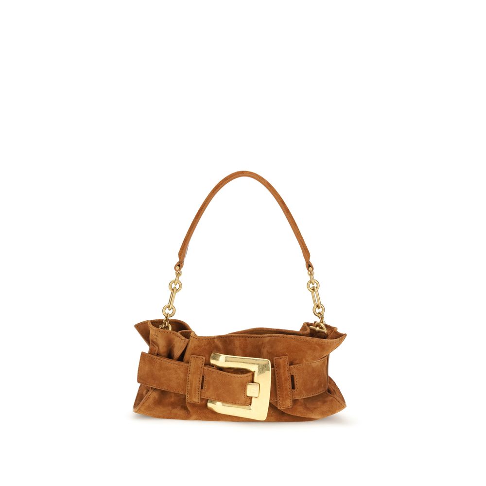 Balmain Beige Calf Leather Bos Taurus Shoulder Bag-1