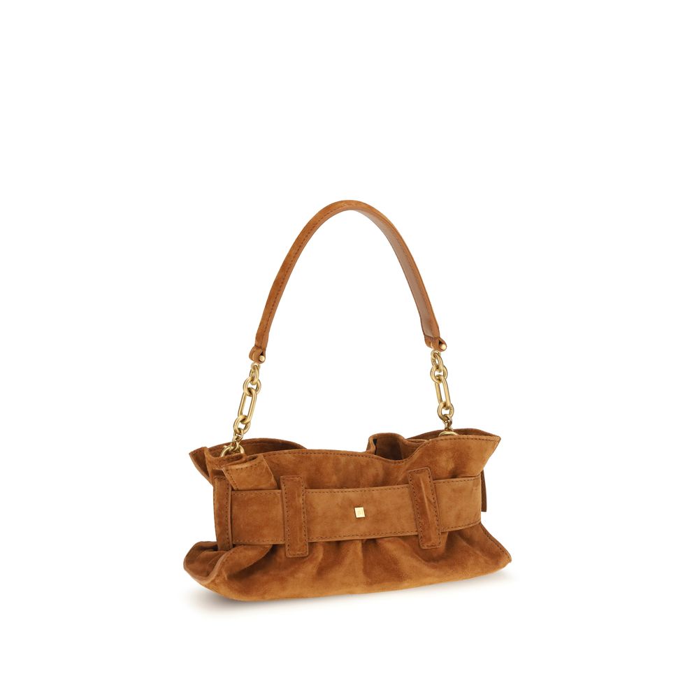 Balmain Beige Calf Leather Bos Taurus Shoulder Bag-3