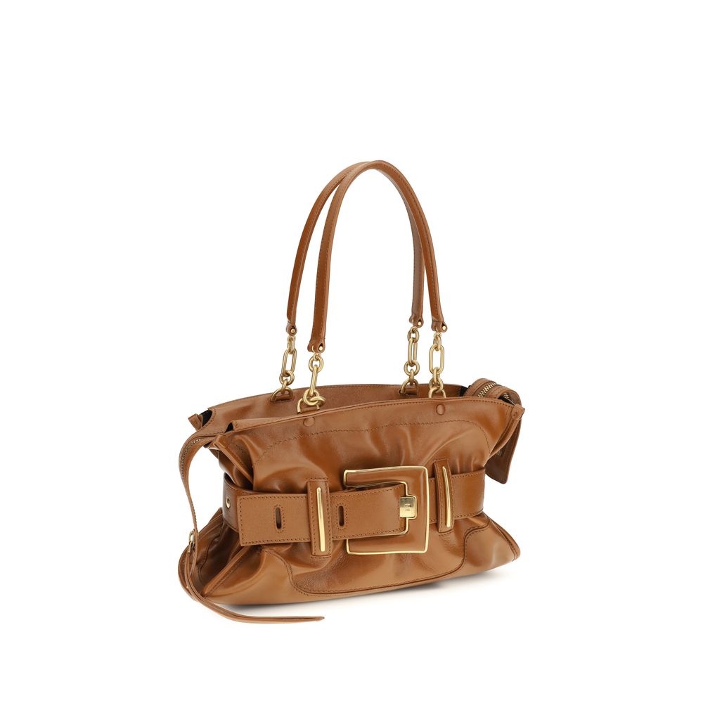 Balmain Brown Calf Leather Bos Taurus Handbag-2