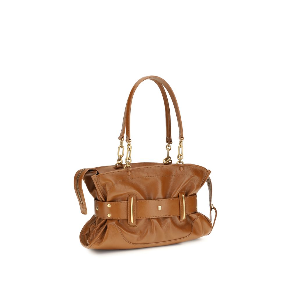 Balmain Brown Calf Leather Bos Taurus Handbag-3