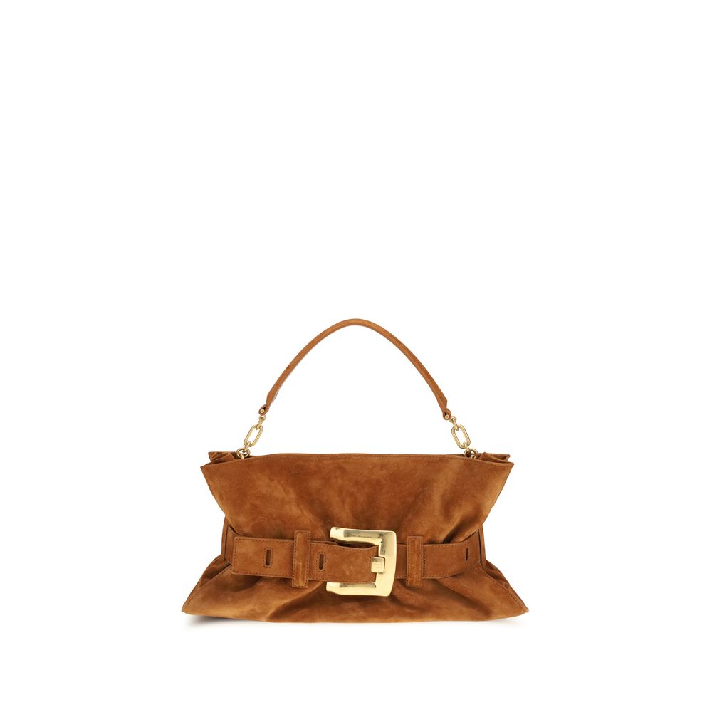 Balmain Brown Calf Leather Bos Taurus Handbag-1