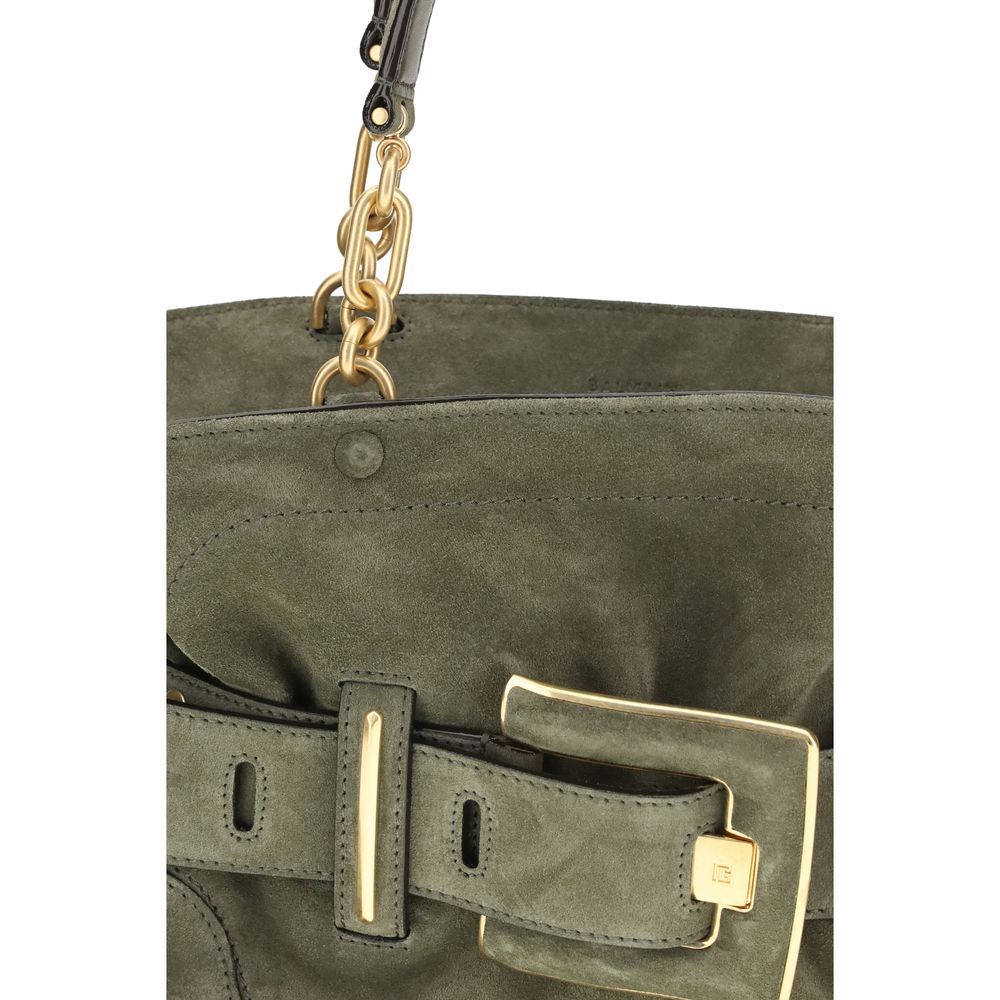 Balmain Bicolor Calfskin Shoulder Bag Bos Taurus-4