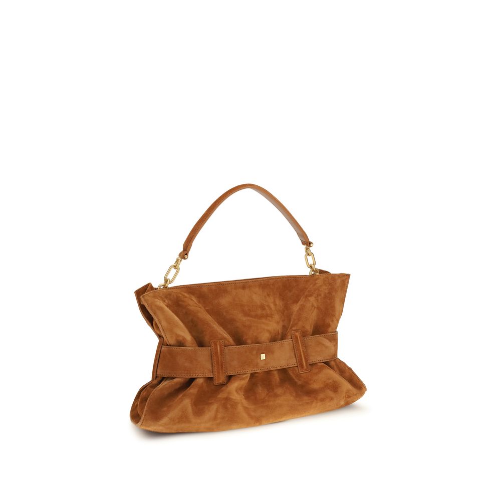 Balmain Brown Calf Leather Bos Taurus Handbag-3