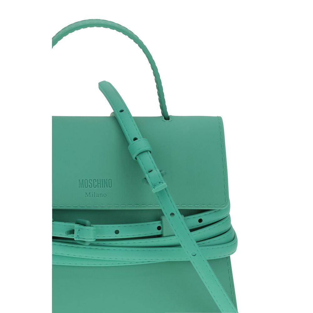 Moschino Zweifarbige Kunstleder-Handtasche-4