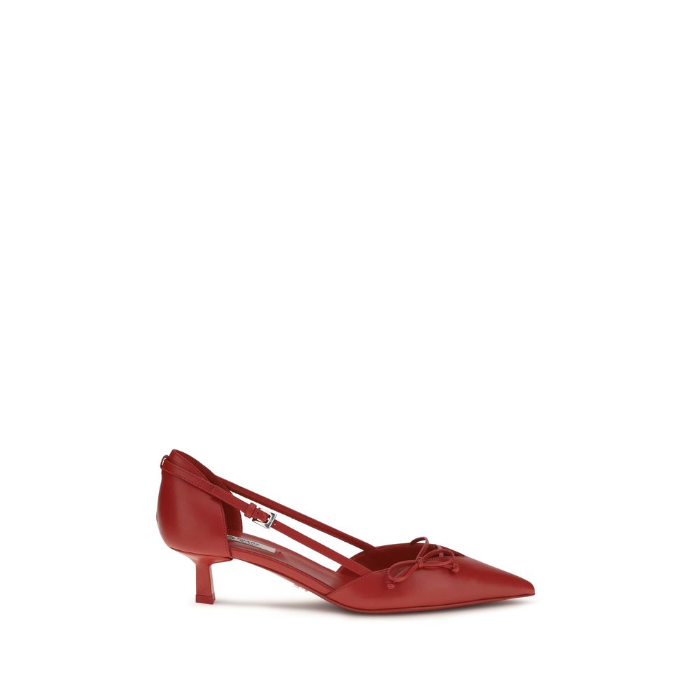 Prada Mehrfarbige Pumps aus Ziegenleder-1