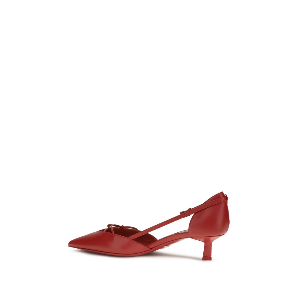 Prada Mehrfarbige Pumps aus Ziegenleder-3