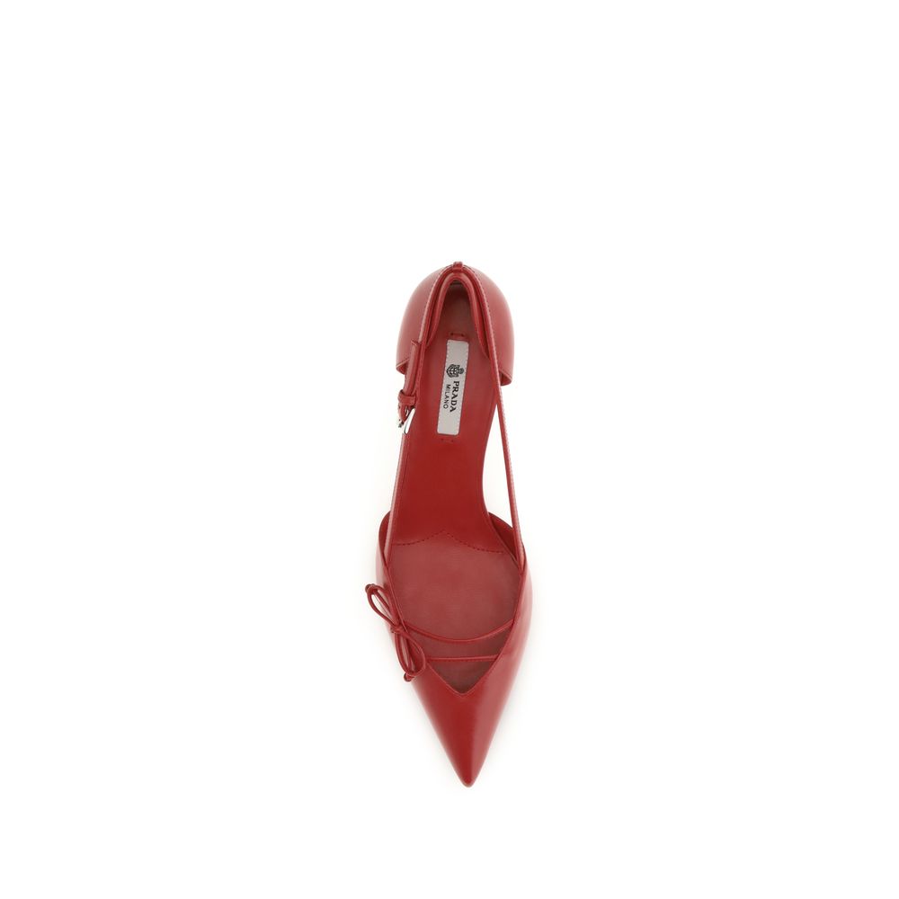 Prada Mehrfarbige Pumps aus Ziegenleder-4