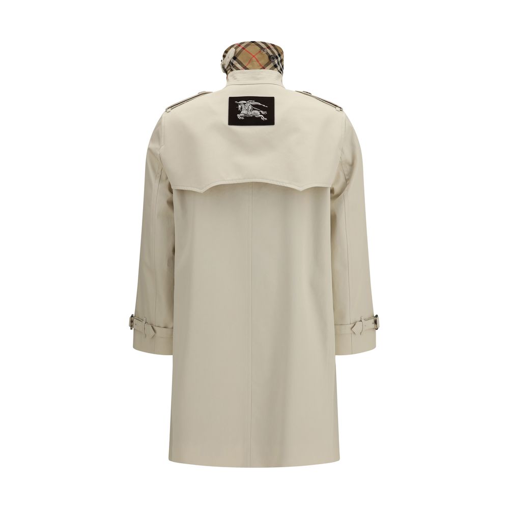 Burberry Beige Cotton Trench Coat-2