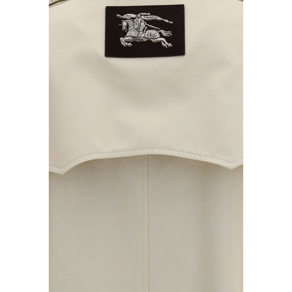 Burberry Beige Cotton Trench Coat-3