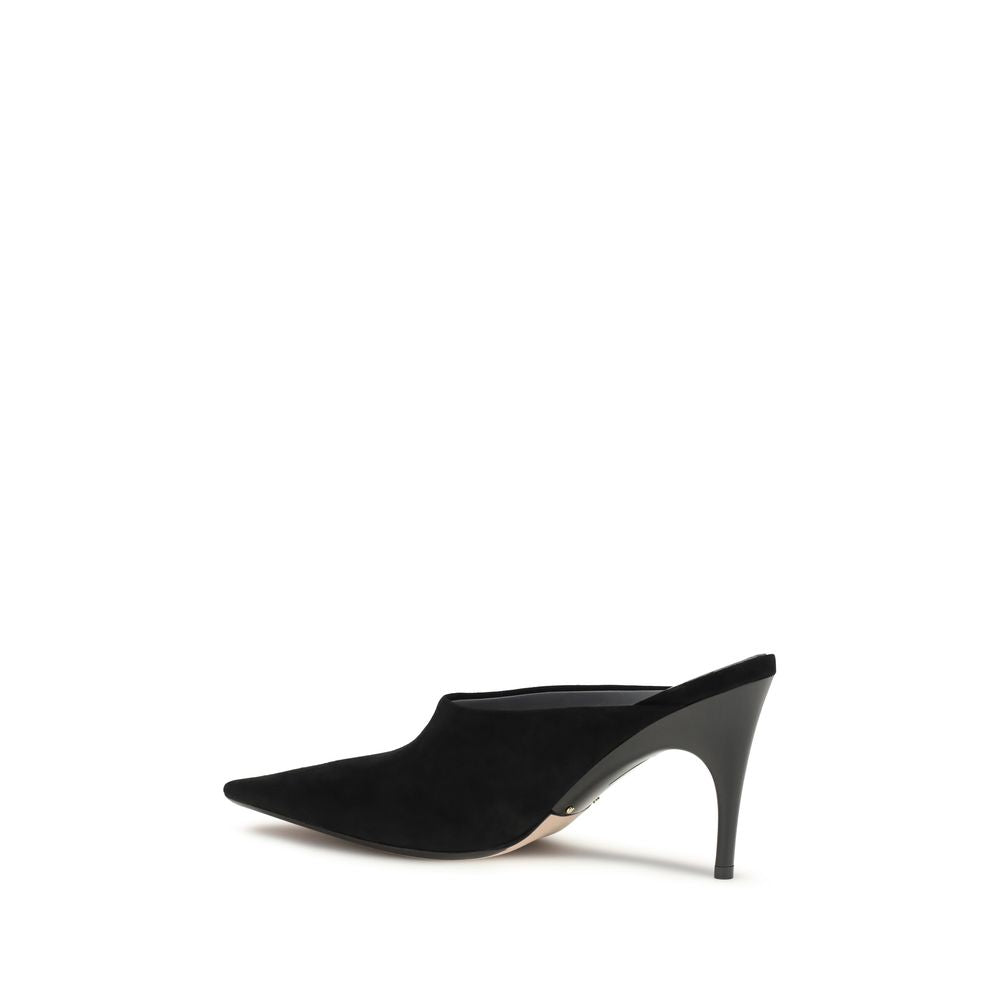 Balenciaga Black Suede Mules-3