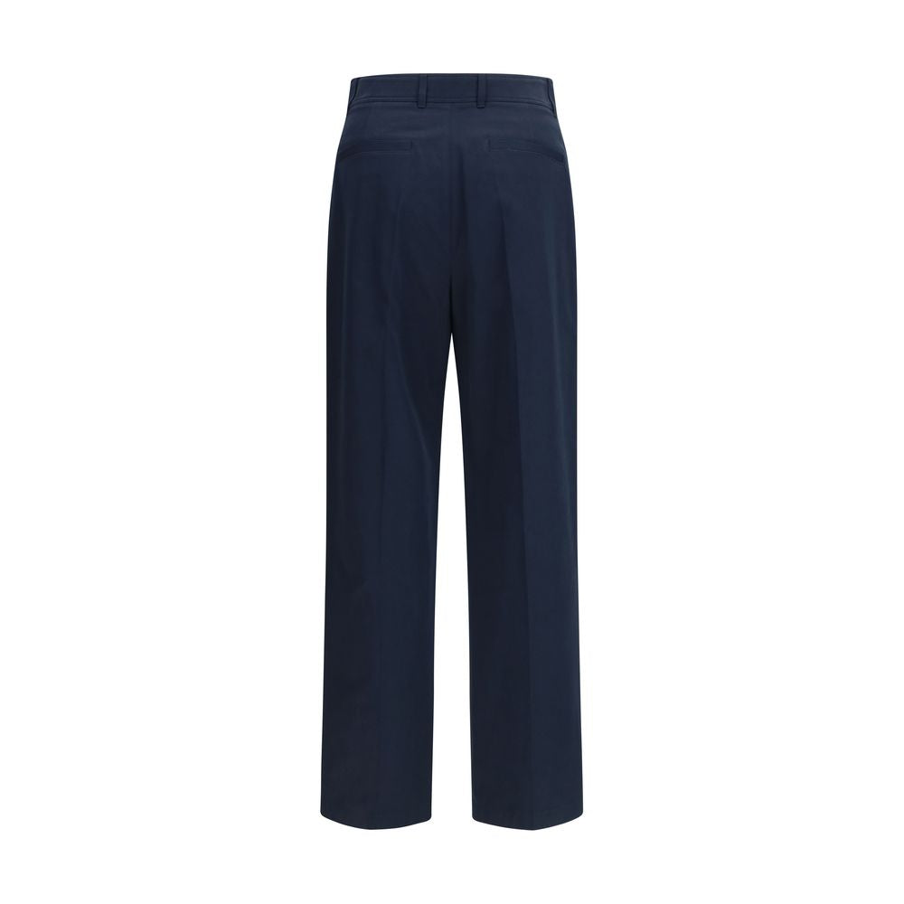 Valentino Blaue Baumwoll-Freizeithose-2