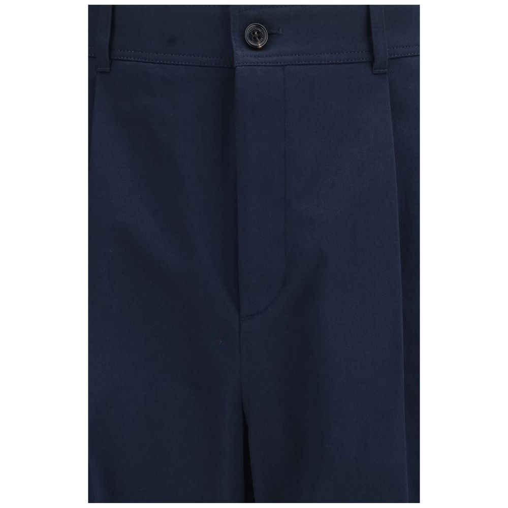 Valentino Blaue Baumwoll-Freizeithose-3