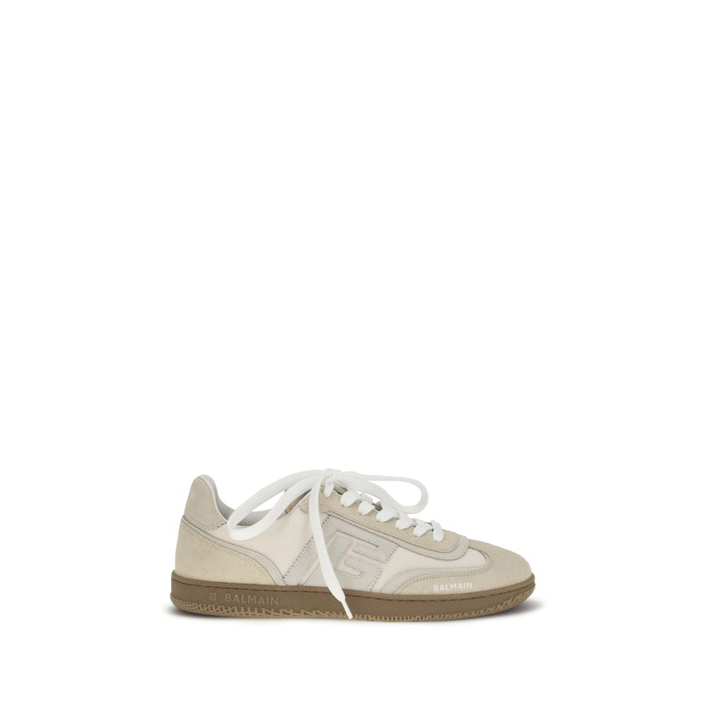 Balmain Beige Wildleder-Sneaker
