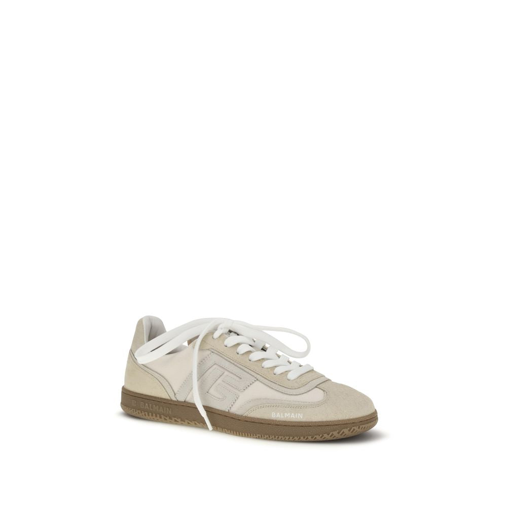 Balmain Beige Wildleder-Sneaker-2