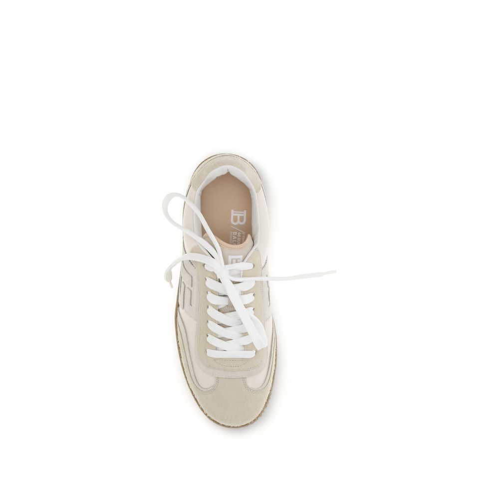 Balmain Beige Wildleder-Sneaker-4