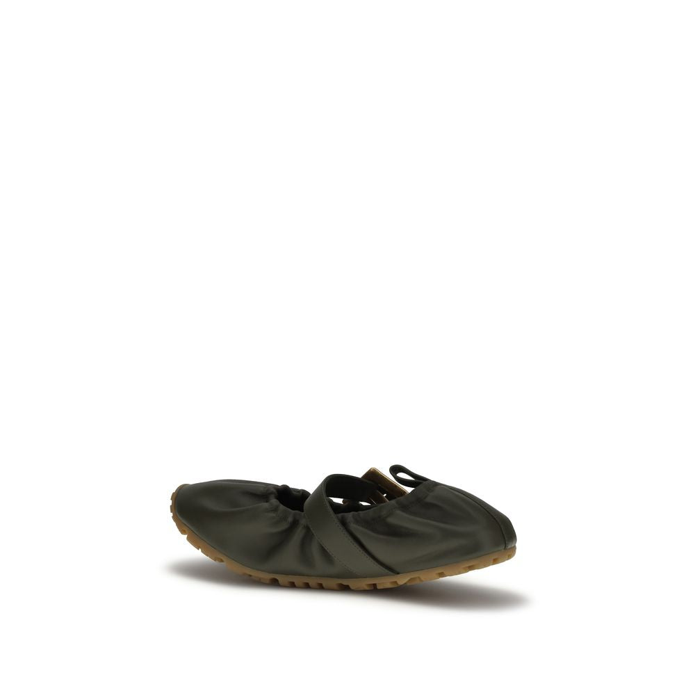 Balmain Bicolor Lamb Ovis Aries Ballerinas-3