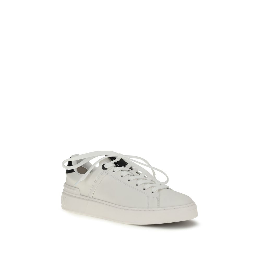 Balmain Black Bos Taurus Calfskin Low-Top Sneakers-2