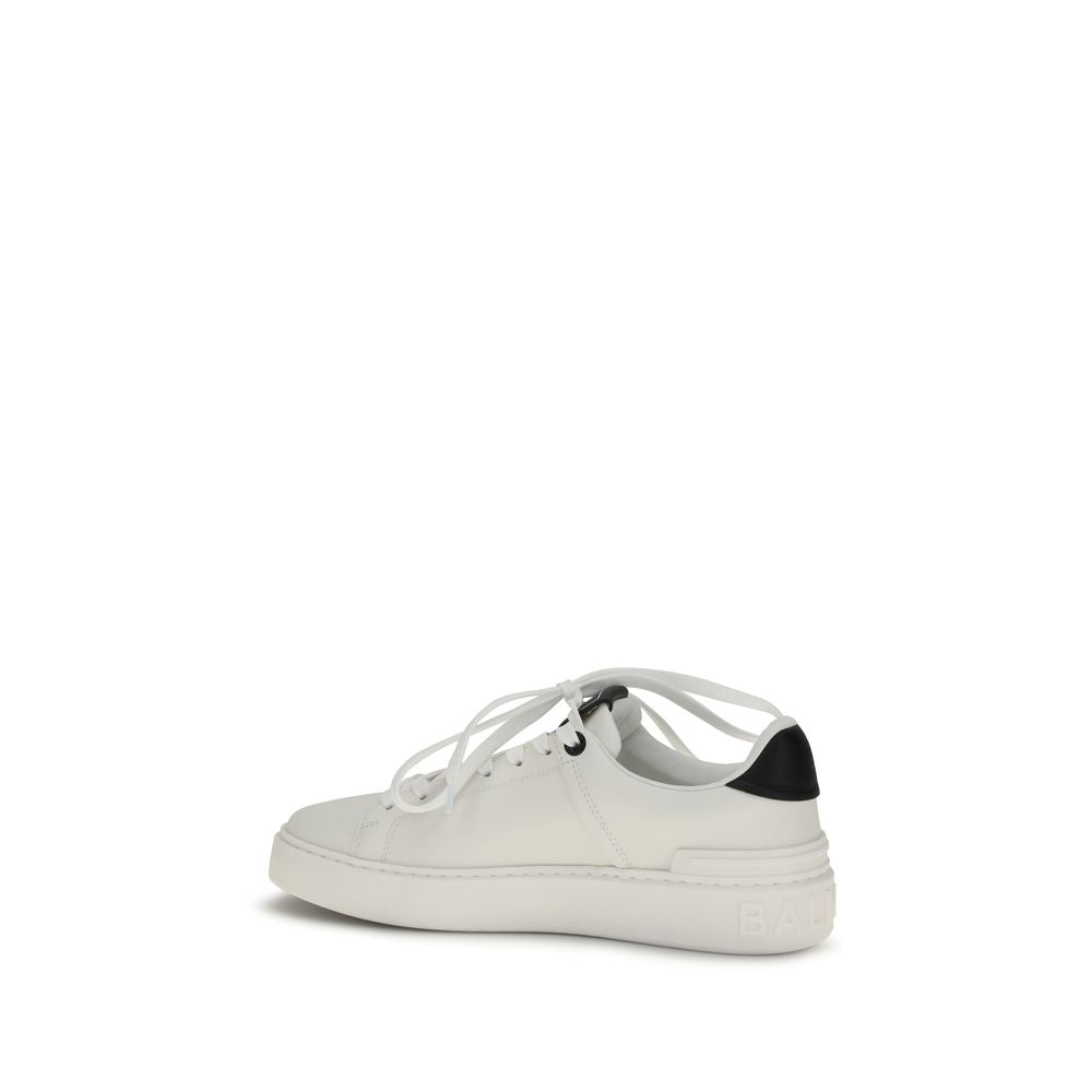 Balmain Black Bos Taurus Calfskin Low-Top Sneakers-3