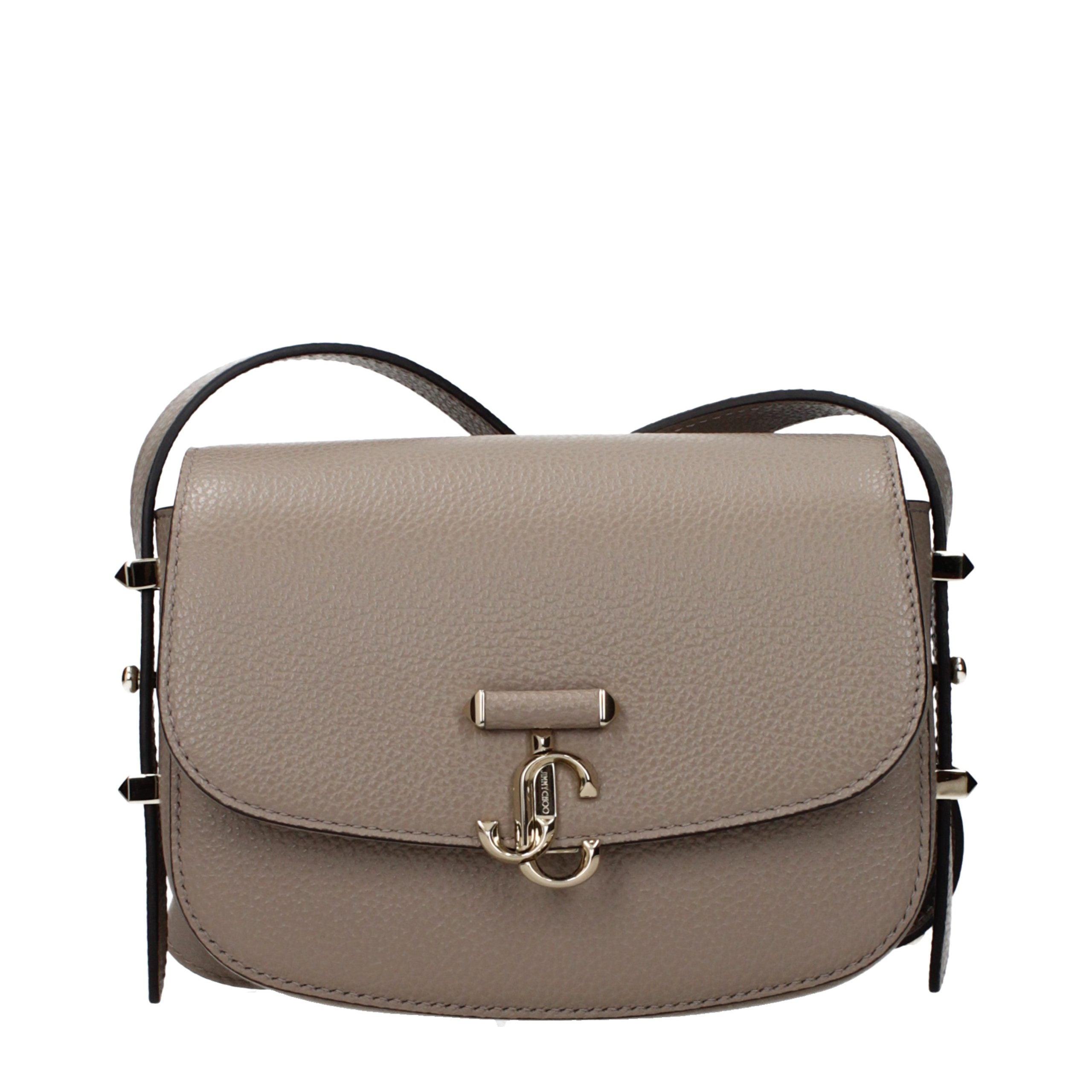 Jimmy Choo Graue Leder Umhängetasche-1