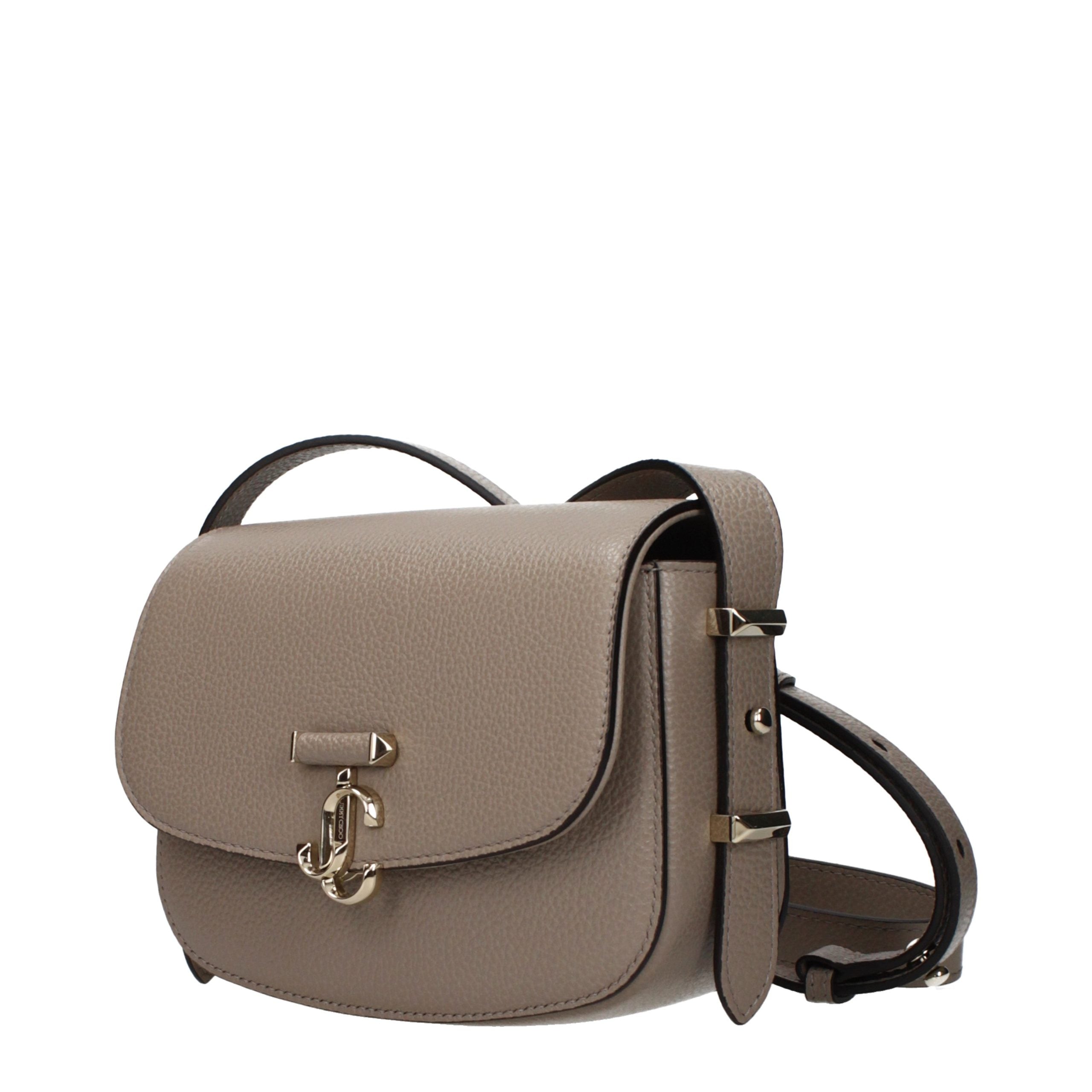 Jimmy Choo Graue Leder Umhängetasche-2