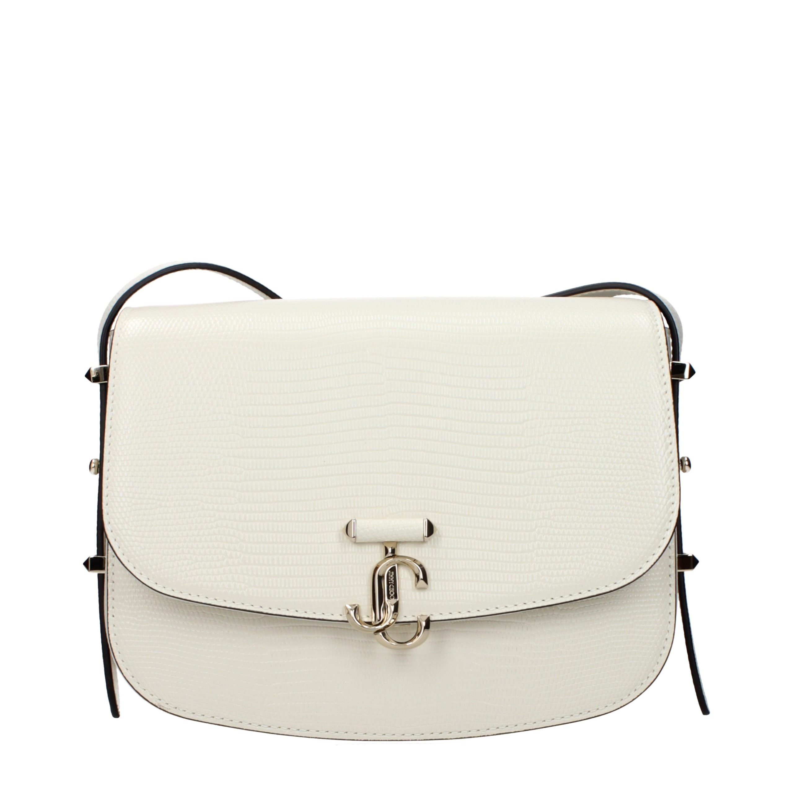 Jimmy Choo Weiße Leder Crossbody-Tasche-1