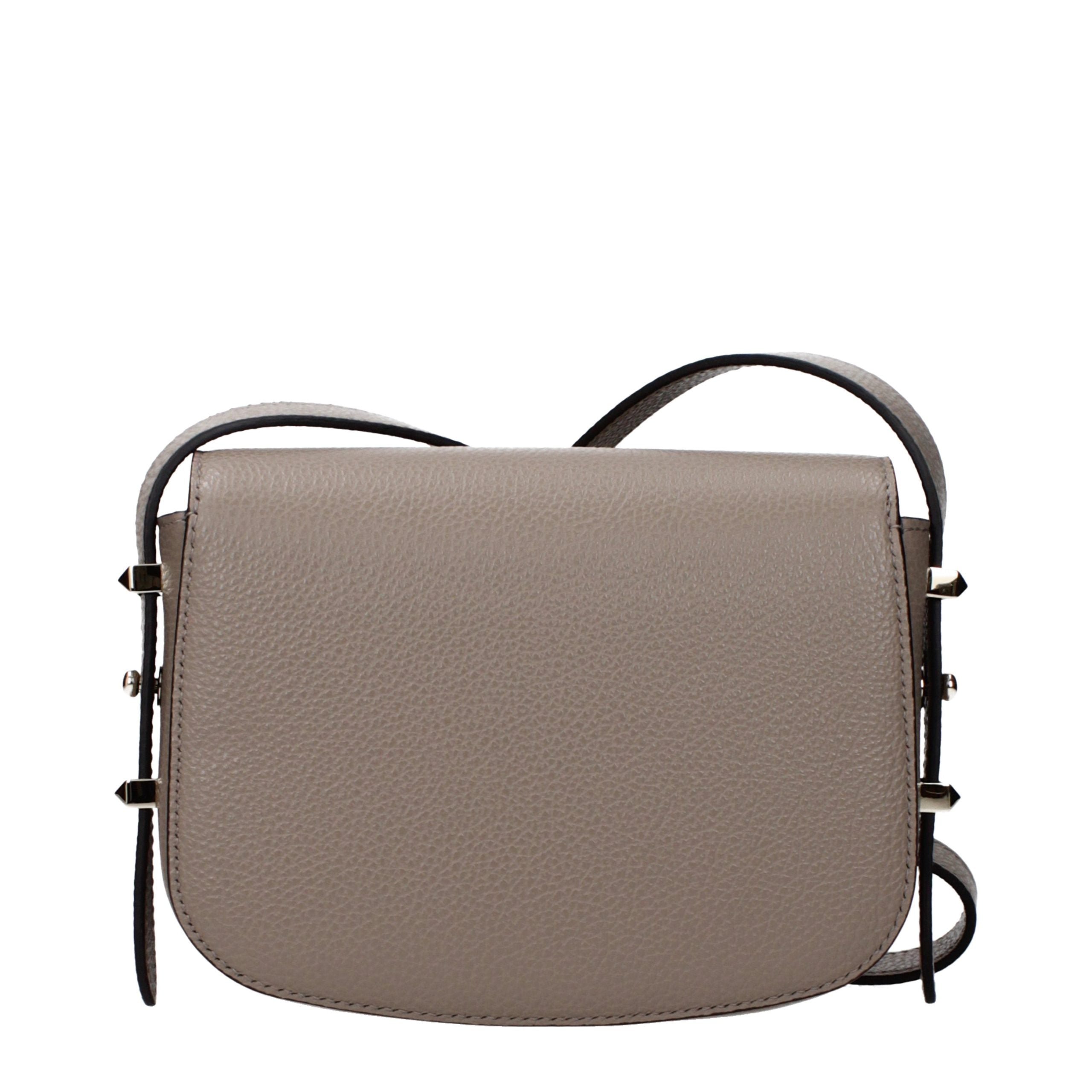 Jimmy Choo Graue Leder Umhängetasche-3