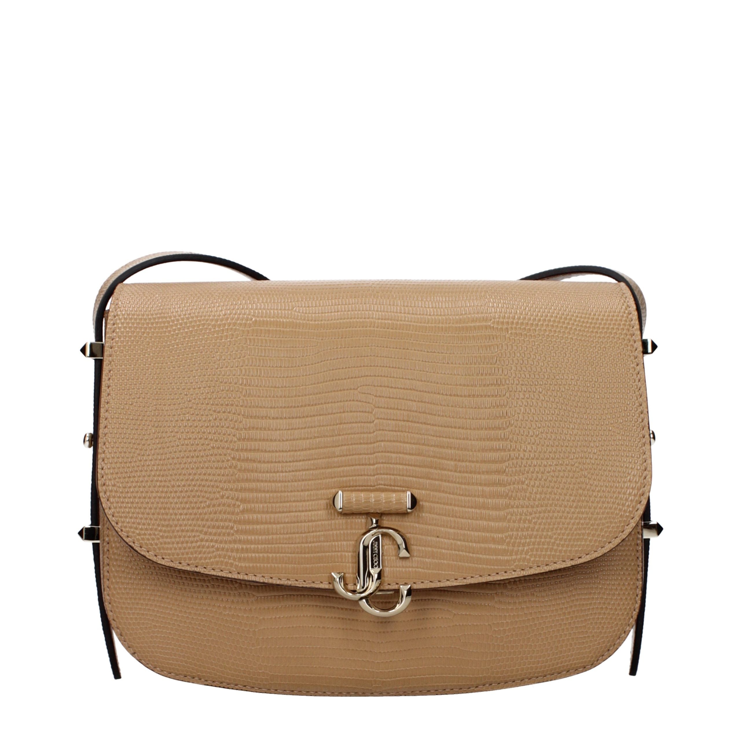 Jimmy Choo Braune Leder Umhängetasche-1